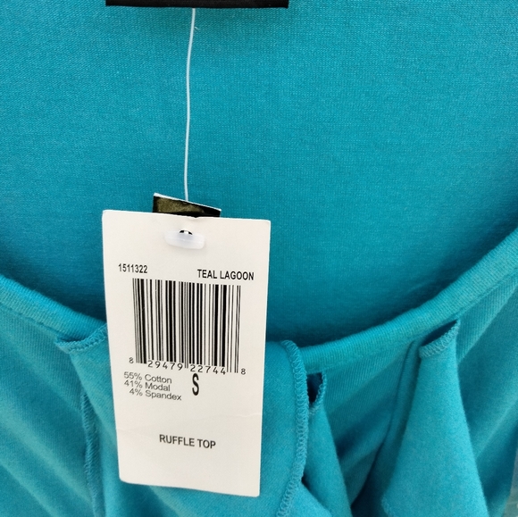 NWT Grace Elements Ruffle Blouse in size S - Picture 3 of 4
